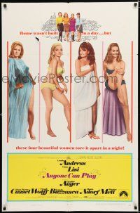 2h049 ANYONE CAN PLAY 1sh '68 sexiest near-naked Ursula Andress, Virna Lisi, Claudine Auger & Mell