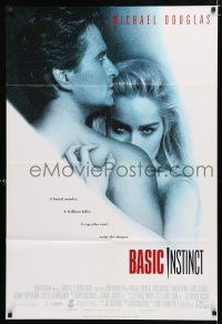 2h080 BASIC INSTINCT int'l 1sh '92 Paul Verhoeven directed, Michael Douglas & sexy Sharon Stone!