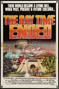 2h229 DAY TIME ENDED 1sh '80 their lives became a living Hell, wacky sci-fi monster art!