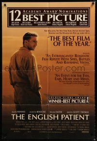 2h287 ENGLISH PATIENT 1sh '96 Ralph Fiennes, Juliette Binoche, Best Picture winner!