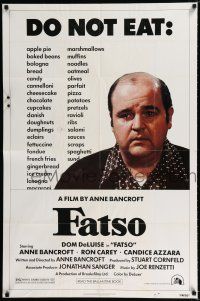 2h306 FATSO 1sh '80 Dom DeLuise goes on a diet, hilarious best image, directed by Anne Bancroft!