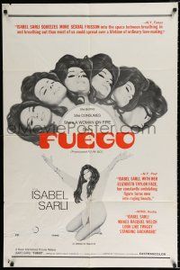2h345 FUEGO 1sh '69 images of sexy Isabel Sarli, she burns, she consumes, a woman on fire!