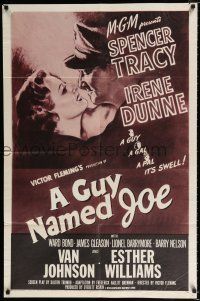 2h413 GUY NAMED JOE 1sh R55 World War II pilot Spencer Tracy loves Irene Dunne after death!
