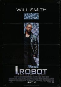 2h473 I, ROBOT style C advance DS 1sh '04 Will Smith, Bridget Moynahan, from Asimov's sci-fi novel!