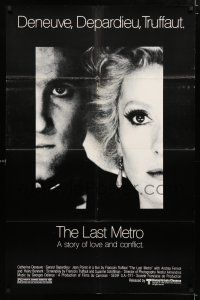 2h538 LAST METRO 1sh '81 Le Dernier Metro, Catherine Deneuve, Gerard Depardieu, Francois Truffaut!