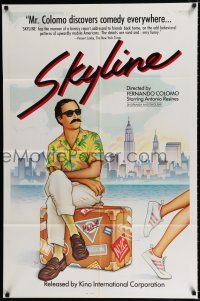 2h803 SKYLINE 1sh '84 Fernando Colomo's La Linea del cielo, P.W. art!