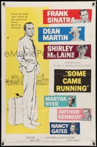 2h814 SOME CAME RUNNING 1sh '59 full-length art of Frank Sinatra w/Dean Martin, Shirley MacLaine!
