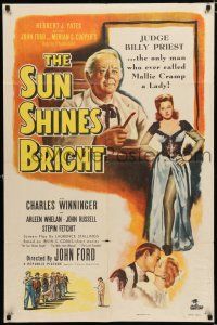 2h860 SUN SHINES BRIGHT 1sh '53 Charles Winninger, Irvin Cobb stories adapted by John Ford!