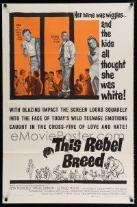 2h893 THIS REBEL BREED 1sh '60 Rita Moreno as Wiggles, they all thought she was white!