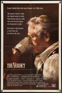 2h952 VERDICT 1sh '82 lawyer Paul Newman has one last chance, written by David Mamet!