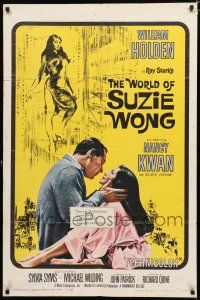 2h985 WORLD OF SUZIE WONG 1sh '60 William Holden was the first man that Nancy Kwan ever loved!