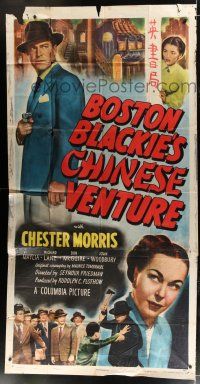 2j661 BOSTON BLACKIE'S CHINESE VENTURE 3sh '49 detective Chester Morris in Chinatown!