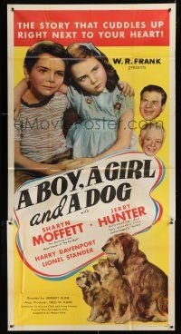 2j663 BOY, A GIRL & A DOG 3sh '46 Sharyn Moffet & Jerry Hunter give their pet to the K-9 Corps!
