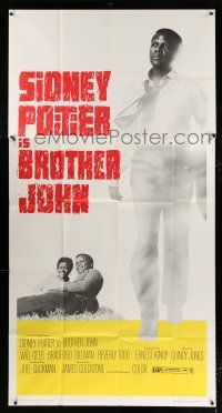 2j666 BROTHER JOHN 3sh '71 great huge full-length image of angelic Sidney Poitier!