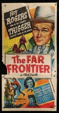 2j718 FAR FRONTIER 3sh '48 Roy Rogers & Trigger help patrol the United States/Mexico border!