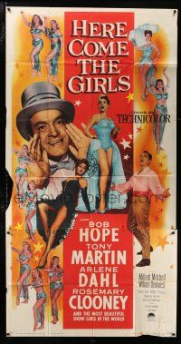 2j767 HERE COME THE GIRLS 3sh '53 Bob Hope, Tony Martin & most beautiful showgirls!