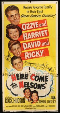 2j768 HERE COME THE NELSONS 3sh '51 Ozzie, Harriet, Ricky, David & Rock Hudson too!