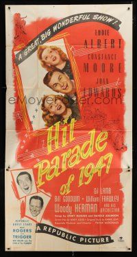 2j772 HIT PARADE OF 1947 3sh '47 Eddie Albert, Constance Moore, Joan Edwards, Woody Herman