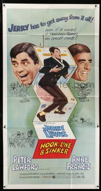 2j779 HOOK, LINE & SINKER 3sh '69 Peter Lawford, Jerry Lewis has to get away from it all!