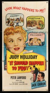 2j802 IT SHOULD HAPPEN TO YOU 3sh '54 Judy Holliday, Peter Lawford, Jack Lemmon's first role!
