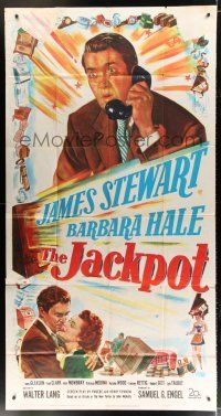 2j805 JACKPOT 3sh '50 James Stewart wins a radio show contest, but can't afford the prize!