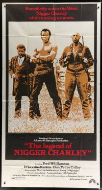 2j822 LEGEND OF NIGGER CHARLEY 3sh '72 slave to outlaw Fred Williamson ain't running no more!