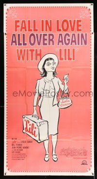 2j826 LILI 3sh R64 you'll fall in love with young Leslie Caron, full-length cartoon art!