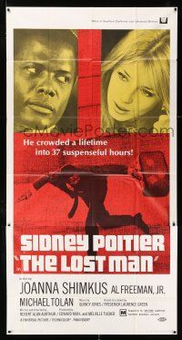 2j831 LOST MAN 3sh '69 Sidney Poitier crowded a lifetime into 37 suspensful hours!