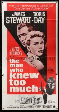 2j839 MAN WHO KNEW TOO MUCH 3sh R60s James Stewart & Doris Day, directed by Alfred Hitchcock!