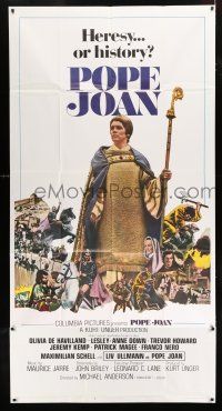 2j879 POPE JOAN int'l 3sh '72 Liv Ullmann, Olivia De Havilland, Lesley-Anne Down, Trevor Howard