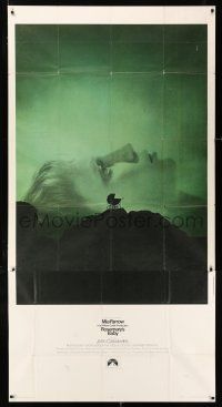 2j897 ROSEMARY'S BABY 3sh '68 Roman Polanski, Mia Farrow, creepy baby carriage horror image!