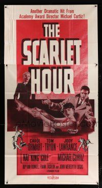2j904 SCARLET HOUR 3sh '56 Michael Curtiz directed, sexy Carol Ohmart showing her leg, Tom Tryon!