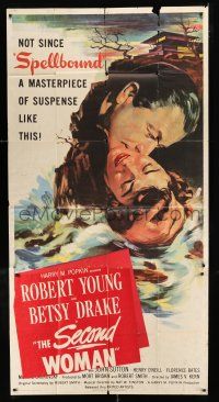 2j908 SECOND WOMAN 3sh '50 Robert Young & pretty Betsy Drake, noir masterpiece of suspense!
