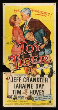 2j963 TOY TIGER 3sh '56 Jeff Chandler, Laraine Day, Tim Hovey has the world by the heart!