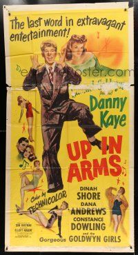 2j971 UP IN ARMS 3sh R51 funnyman Danny Kaye & sexy Dinah Shore, half-dressed Goldwyn Girls!
