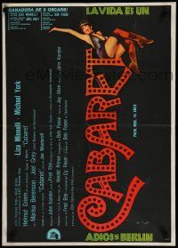 2j358 CABARET Argentinean 21x29 '72 Liza Minnelli sings in Nazi Germany, directed by Bob Fosse!