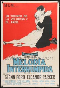 2j475 INTERRUPTED MELODY Argentinean R60s Glenn Ford, Parker as opera singer Melody Lawrence!