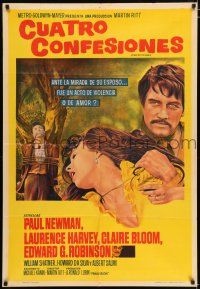 2j518 OUTRAGE Argentinean '64 Paul Newman as a Mexican bandit in a loose remake of Rashomon!