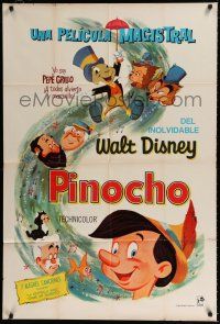 2j522 PINOCCHIO Argentinean R60s Disney classic cartoon about a wooden boy who wants to be real!