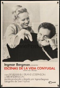 2j550 SCENES FROM A MARRIAGE Argentinean '73 Ingmar Bergman, Liv Ullmann, Erland Josephson!