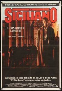2j556 SICILIAN Argentinean '87 full-length Christopher Lambert, directed by Michael Cimino!