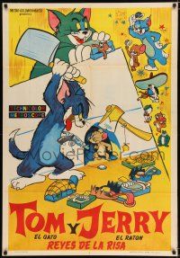 2j591 TOM & JERRY REYES DE LA RISA Argentinean '50s cool different violent cartoon artwork!