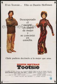 2j593 TOOTSIE Argentinean '82 full-length Dustin Hoffman in drag and as himself!