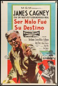 2j597 TRIBUTE TO A BAD MAN Argentinean '56 great full-length art of cowboy James Cagney!