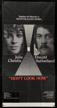 2j707 DON'T LOOK NOW English 3sh '73 Julie Christie, Donald Sutherland, directed by Nicolas Roeg!