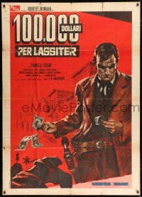 2j167 DOLLARS FOR A FAST GUN Italian 1p '66 La Muerte cumple condena, Putzu spaghetti western art!