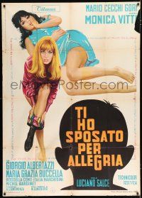 2j218 I MARRIED YOU FOR FUN Italian 1p '67 Ti ho Sposato per Allegria, art of sexy Monica Vitti!