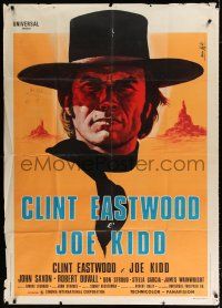 2j228 JOE KIDD Italian 1p '72 different headshot art of Clint Eastwood by Enzo Nistri!