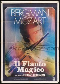 2j250 MAGIC FLUTE Italian 1p '75 Ingmar Bergman's Trollflojten, Mozart opera, colorful artwork!