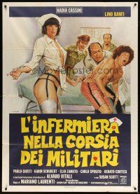 2j270 NURSE IN THE MILITARY MADHOUSE Italian 1p '79 wild Tarantelli art of sexy nurse w/ syringe!